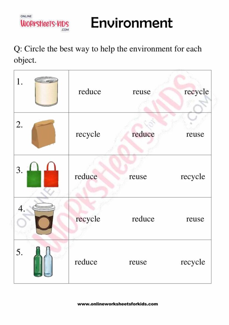 Best Environment Worksheets Free Printables For Kids Worksheets Library