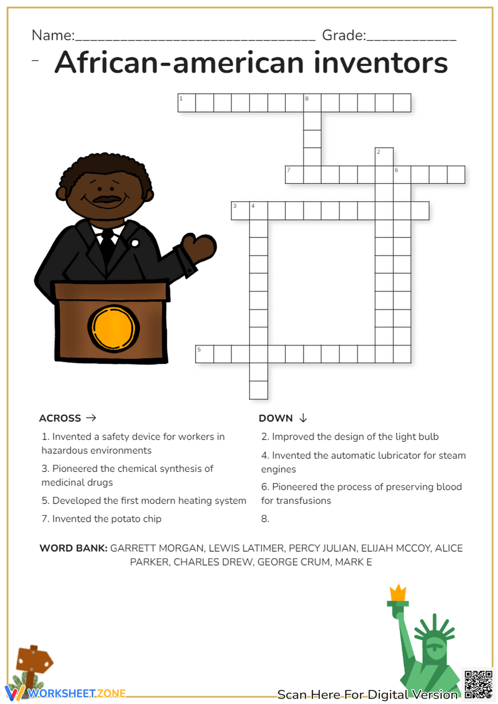 Black History Month Worksheets 2025
