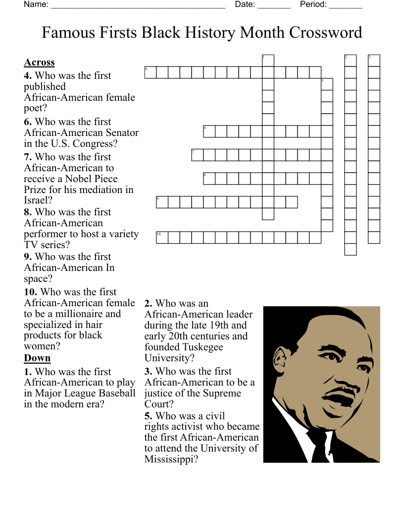 Free Printable African American Inventors Worksheet