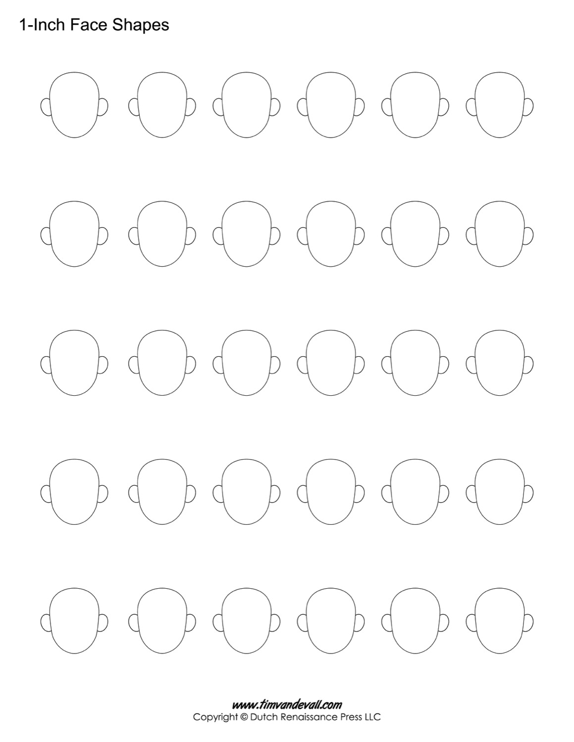 Blank Face Templates Printable Face Shapes For Kids Blank Face Templates Printable Face Shapes For Kids