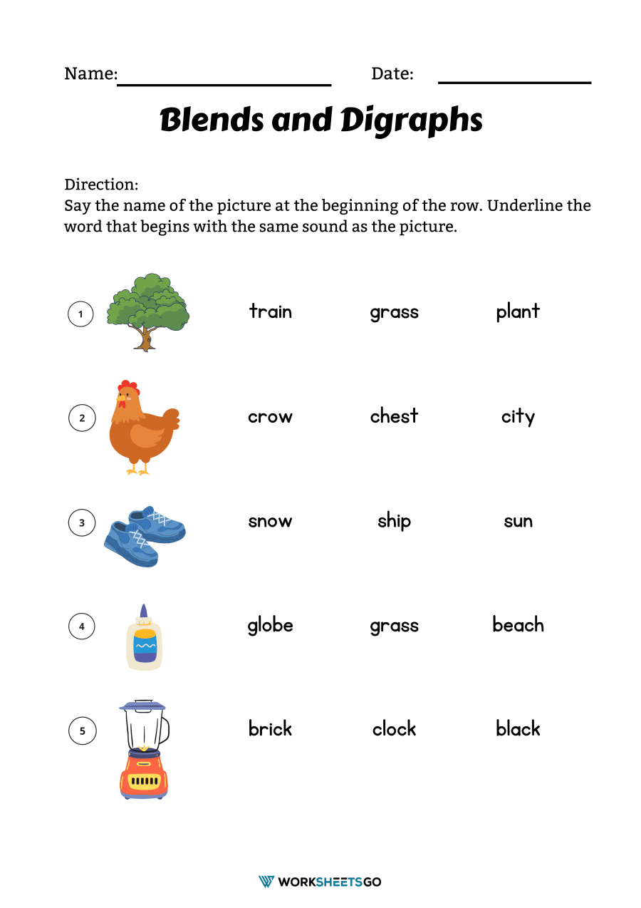 Blends And Digraphs Worksheets WorksheetsGO Blends And Digraphs Worksheets WorksheetsGO