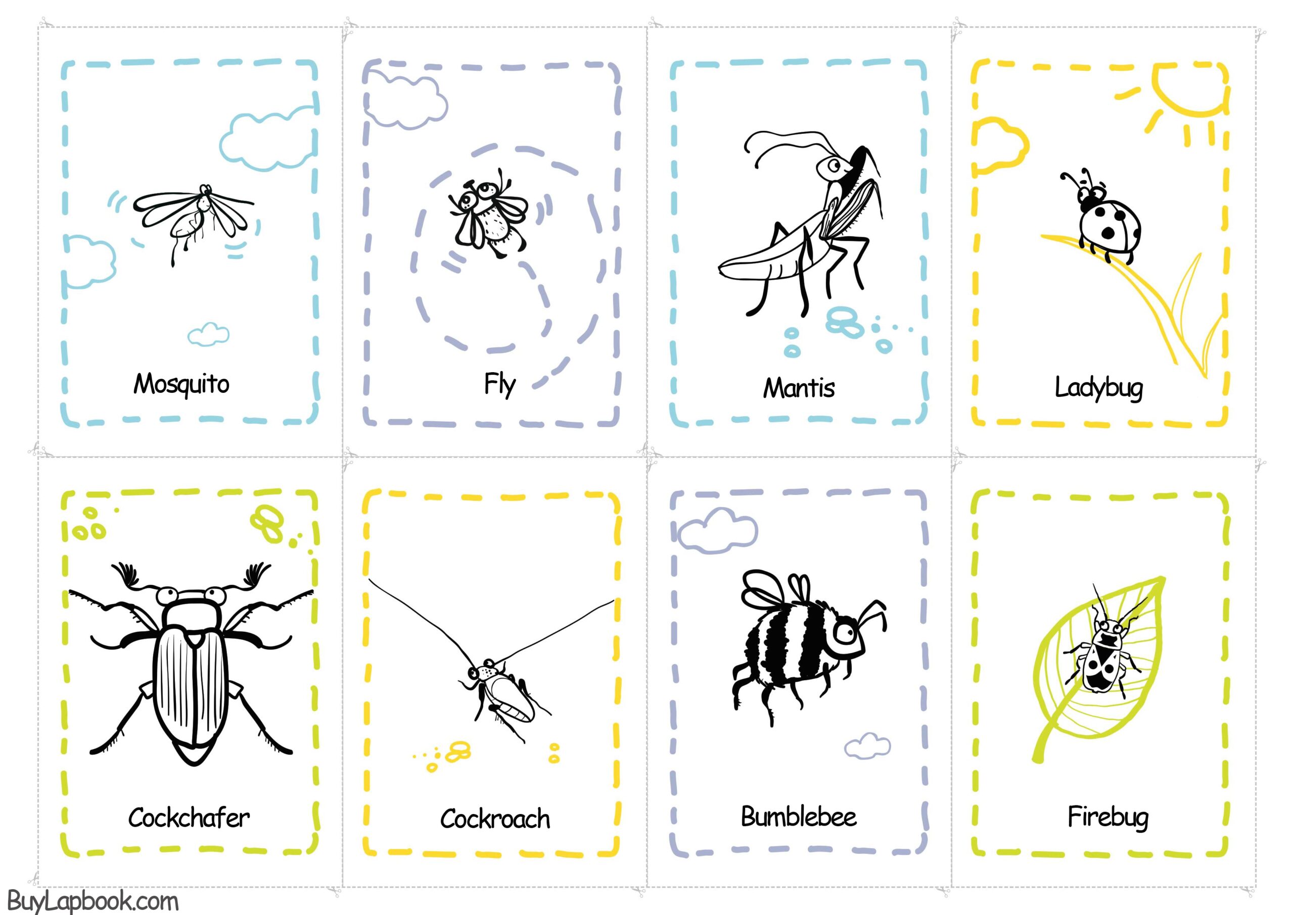 Free Printable Preschool Bug Worksheets