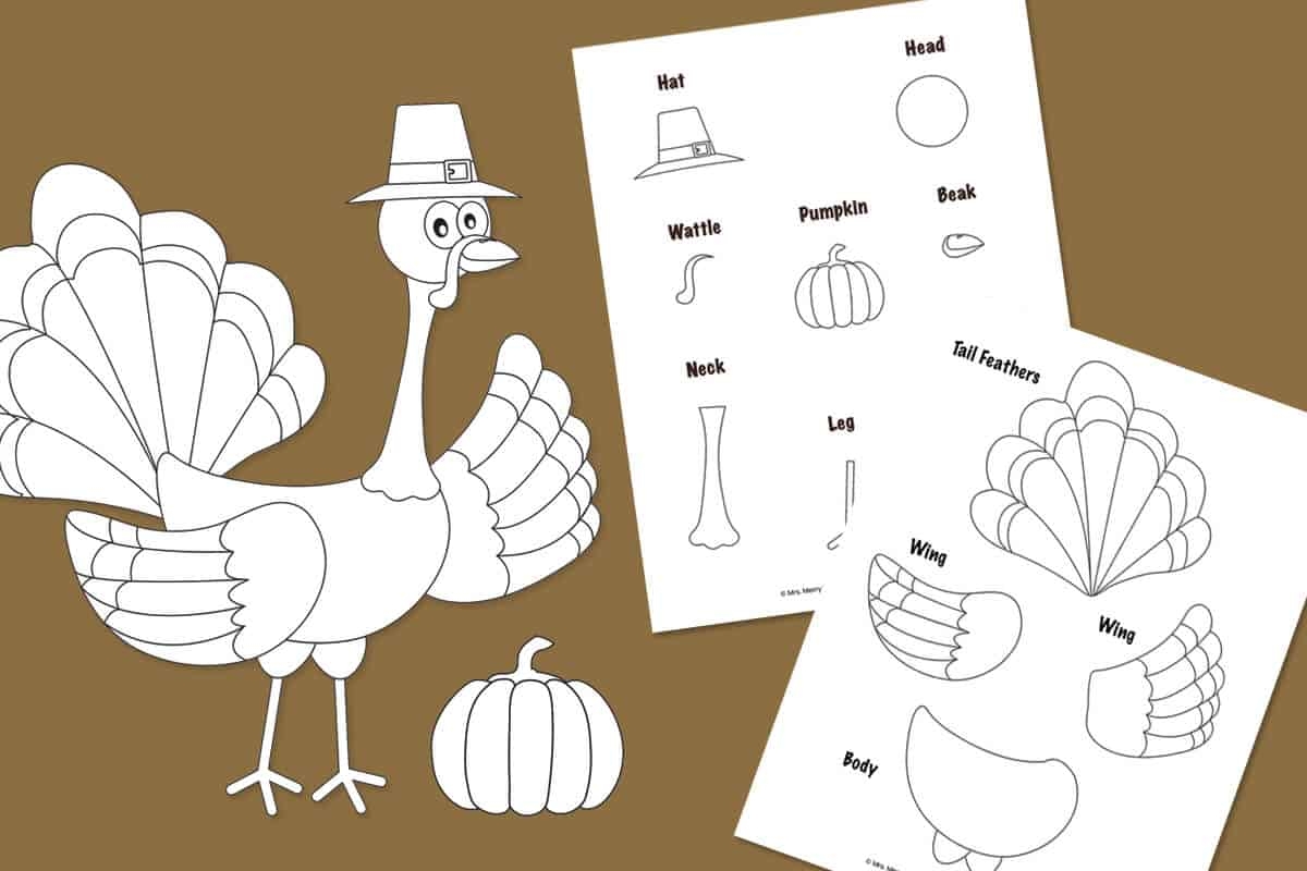 Build A Turkey Thanksgiving Kid Craft Mrs Merry Build A Turkey Thanksgiving Kid Craft Mrs Merry