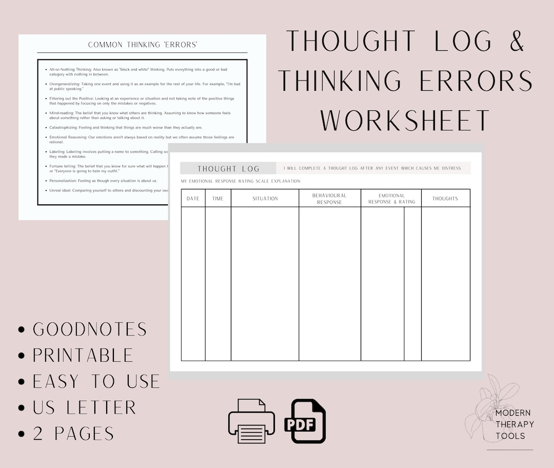 CBT Thought Log Thinking Errors Sheet Printable PDF Goodnotes Thought Card diary Lmft Lcsw Therapy Worksheet Etsy CBT Thought Log Thinking Errors Sheet Printable PDF Goodnotes Thought Card diary Lmft Lcsw Therapy Worksheet Etsy