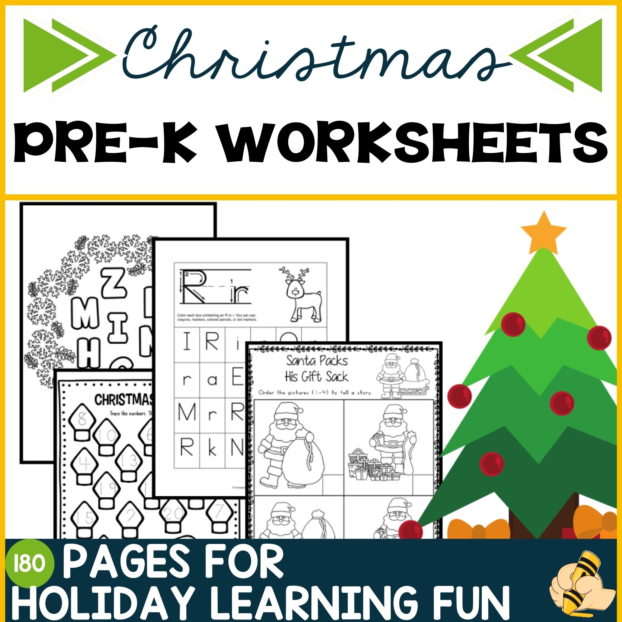 Free Printable Christmas Worksheets Pre K