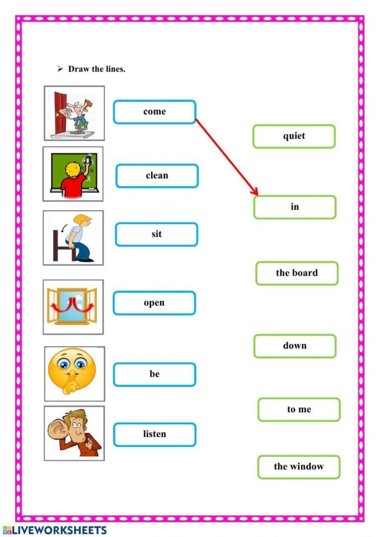 Classroom Rules Worksheet Live Worksheets Worksheets Library