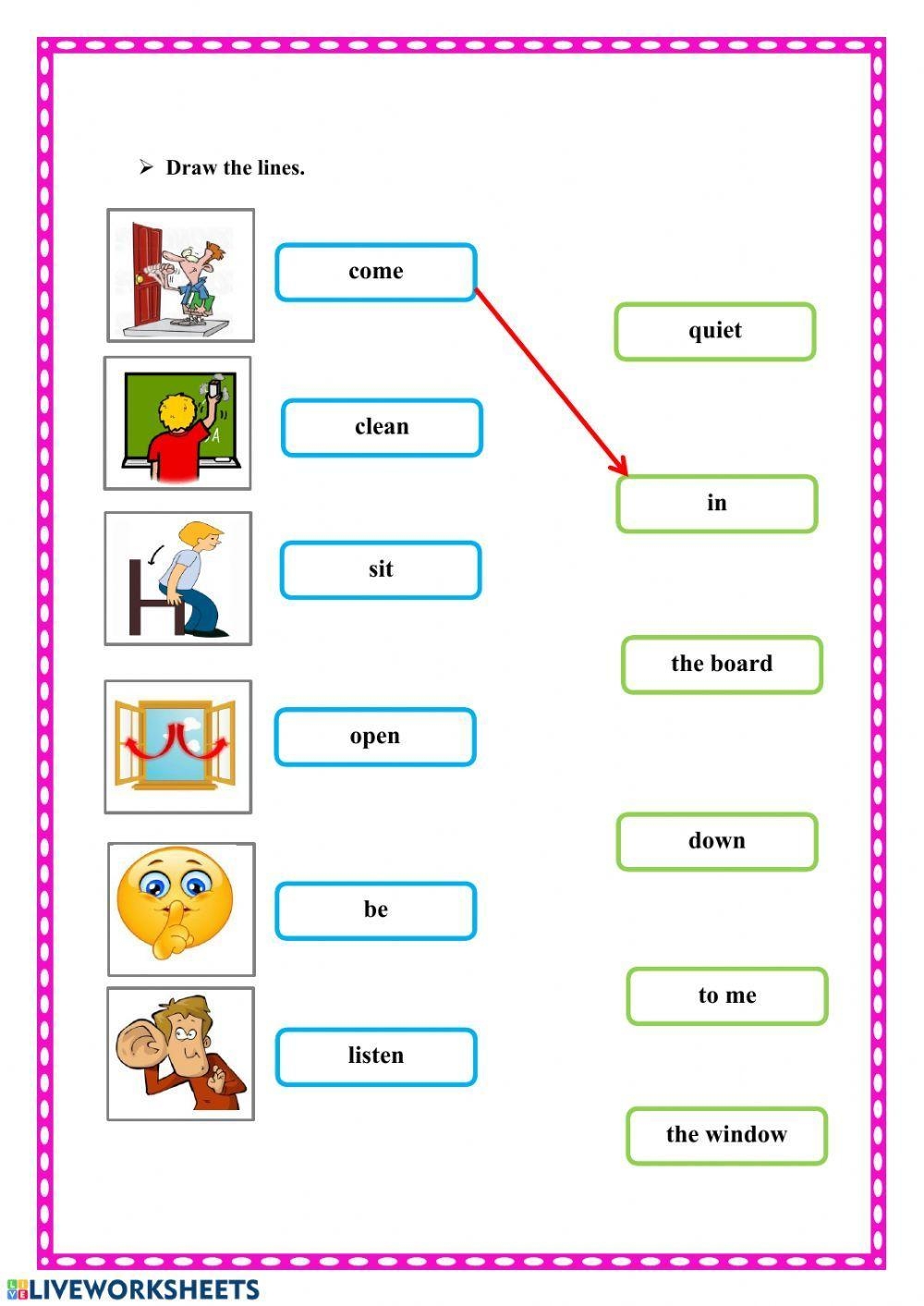 Classroom Rules Worksheet Live Worksheets Worksheets Library