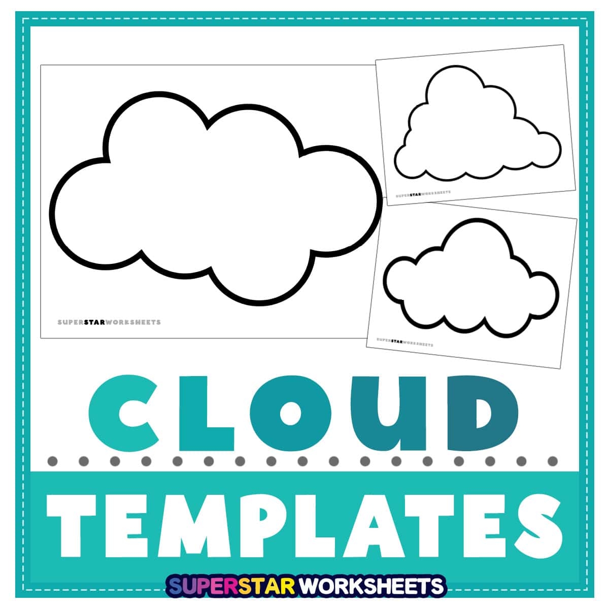 Cloud Template Superstar Worksheets Cloud Template Superstar Worksheets