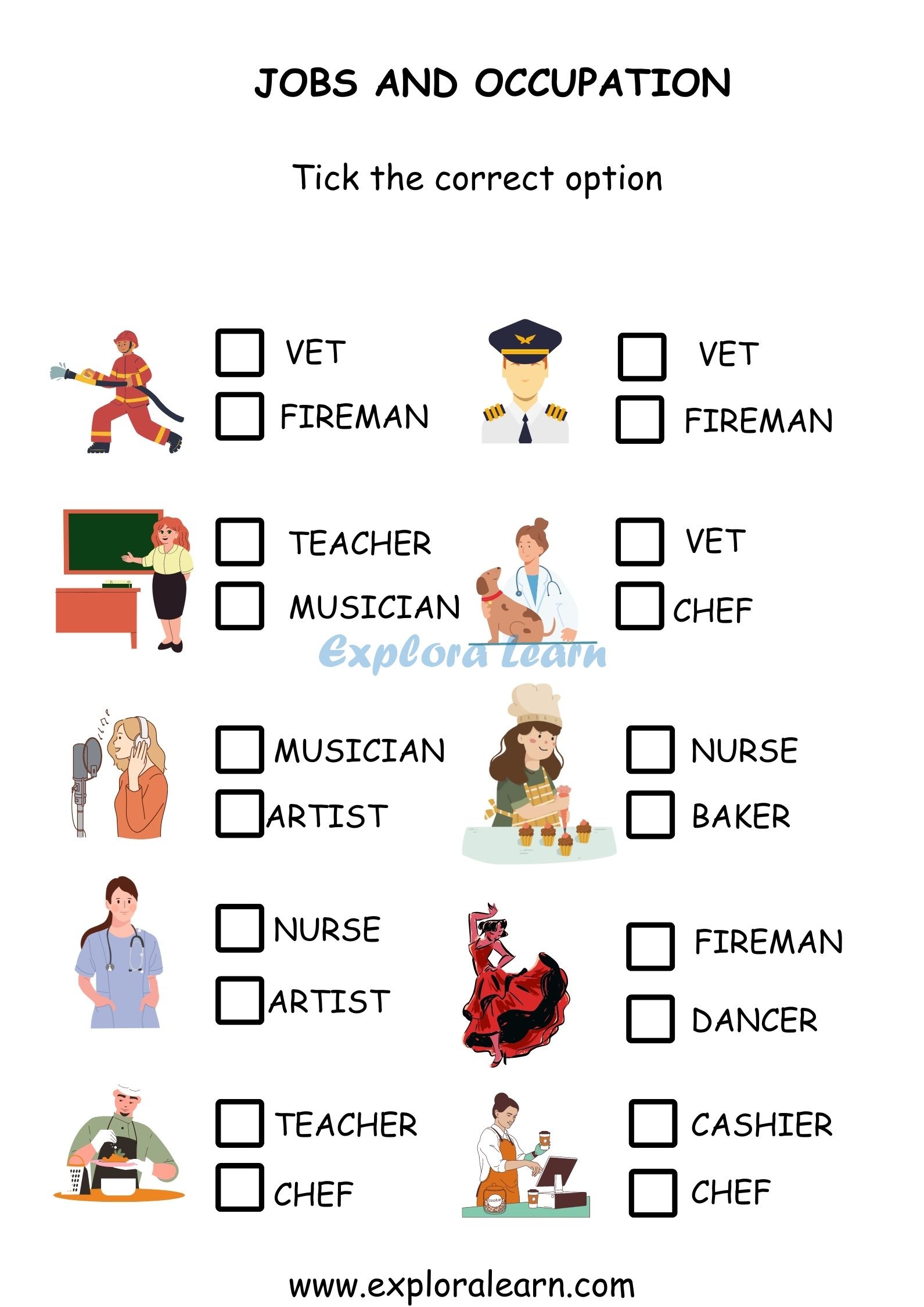 Community Helpers Printables Worksheets For Preschool And