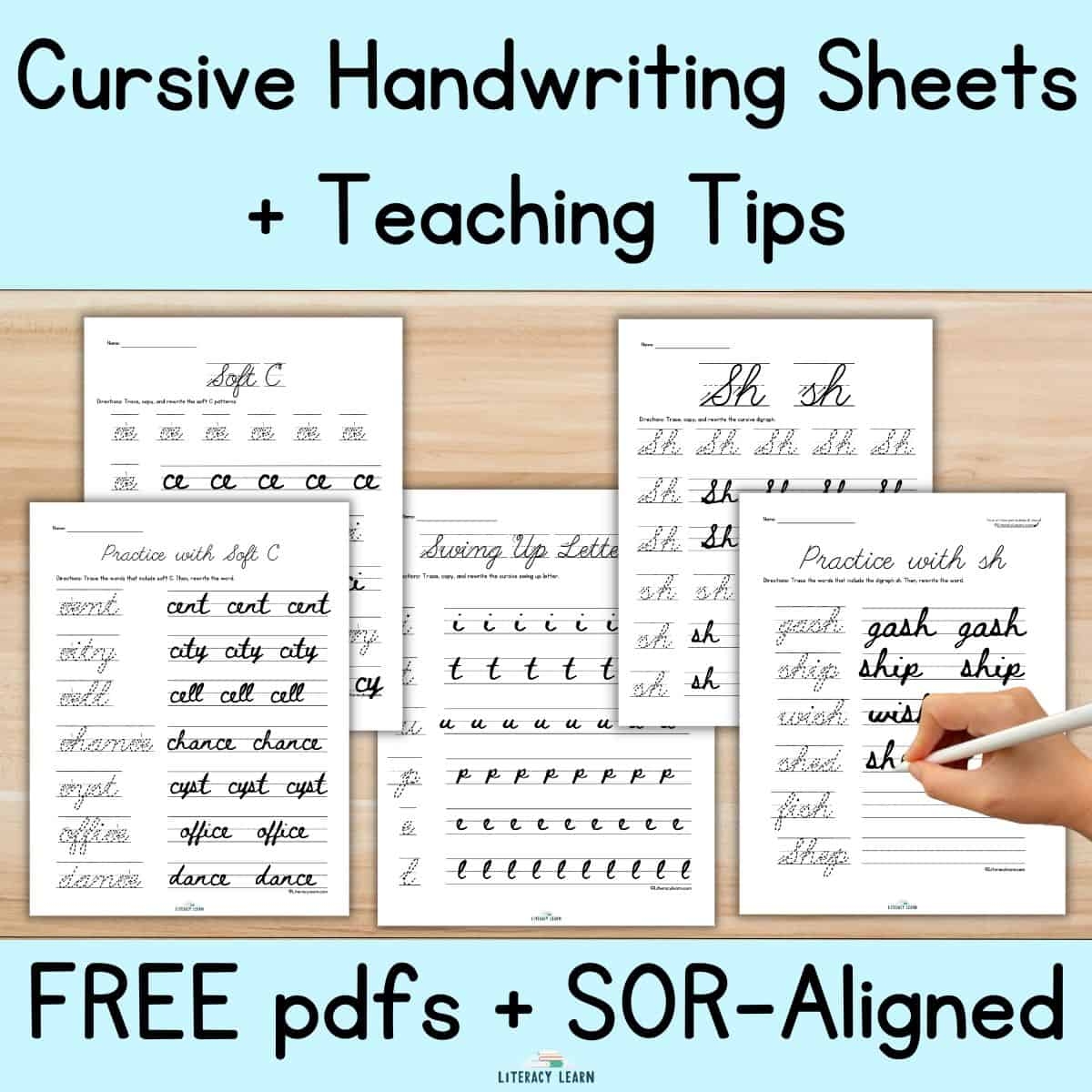 Cursive Handwriting Worksheets Free Printable
