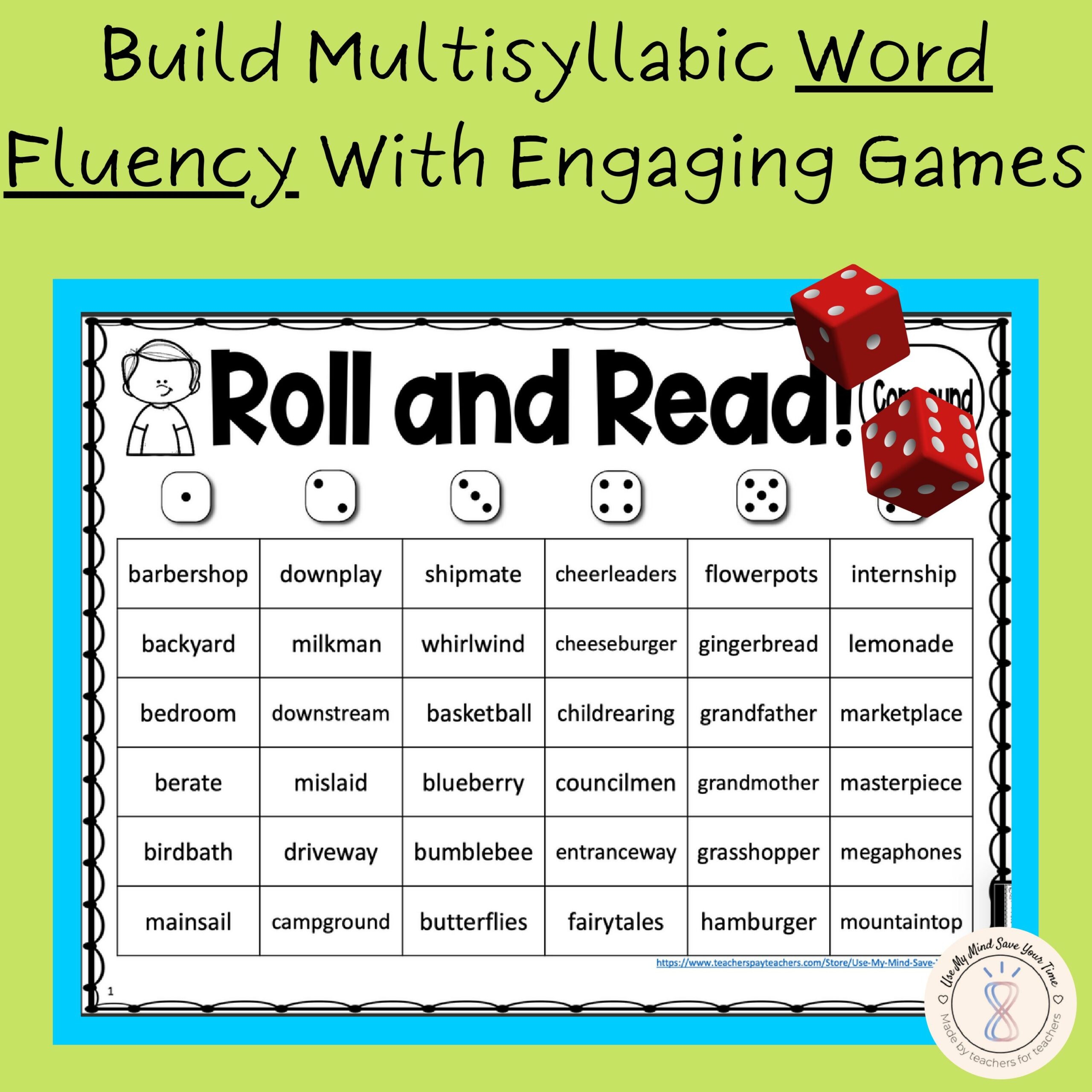 Decoding Multisyllabic Words Fluency U0026 Vocabulary Bundle Decoding Multisyllabic Words Fluency U0026 Vocabulary Bundle