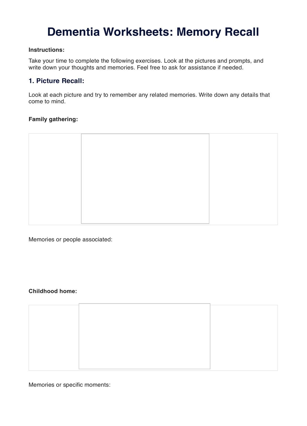 Dementia Worksheets PDF U0026 Example Free PDF Download Dementia Worksheets PDF U0026 Example Free PDF Download