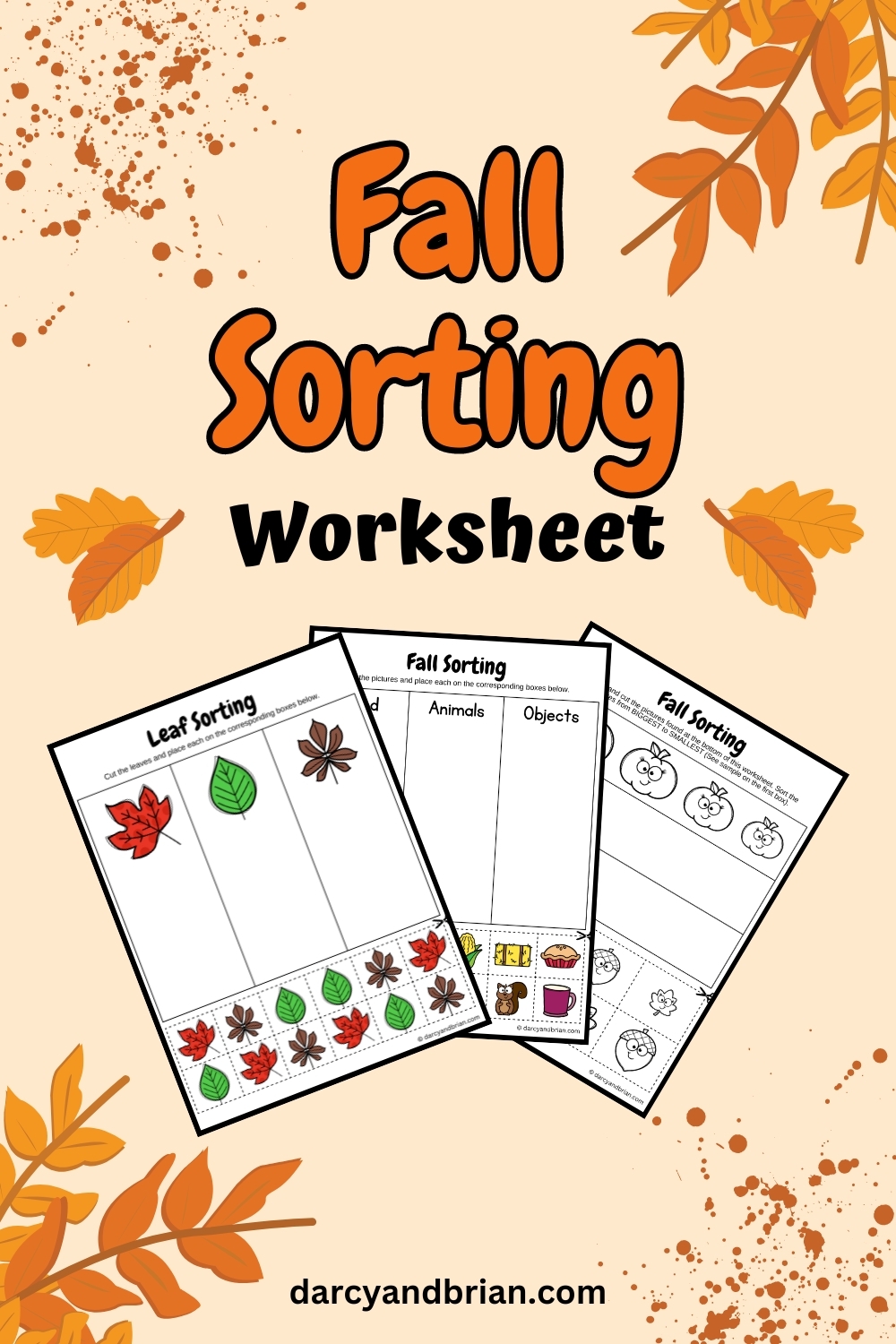 Engaging Fall Sorting Worksheets For Preschool Engaging Fall Sorting Worksheets For Preschool