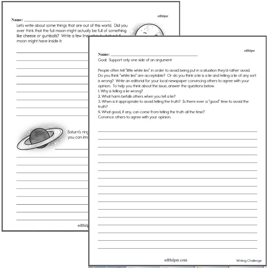Engaging Fourth Grade Writing Worksheets For Skill Development