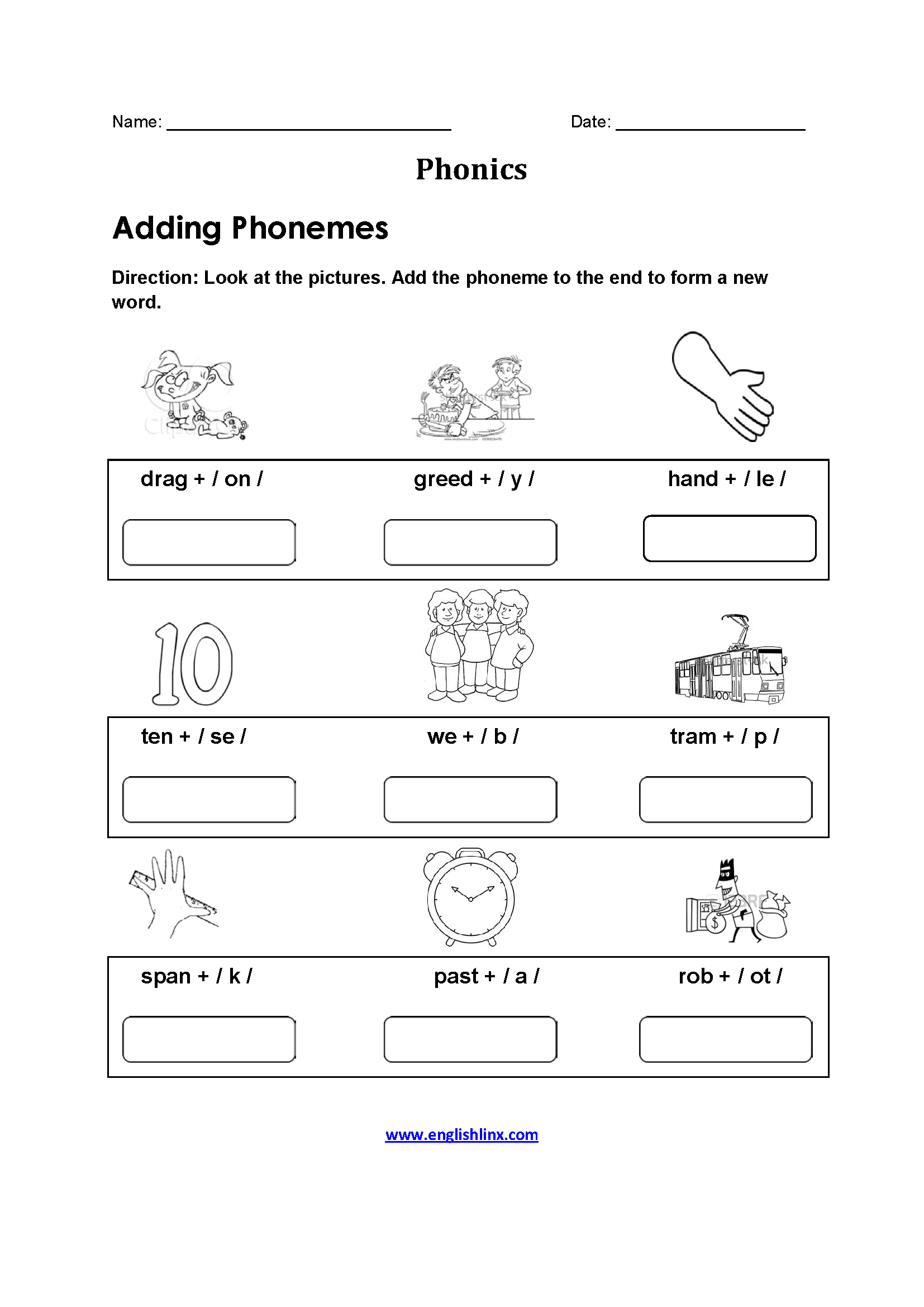 Free Printable Third Grade Phonics Worksheets