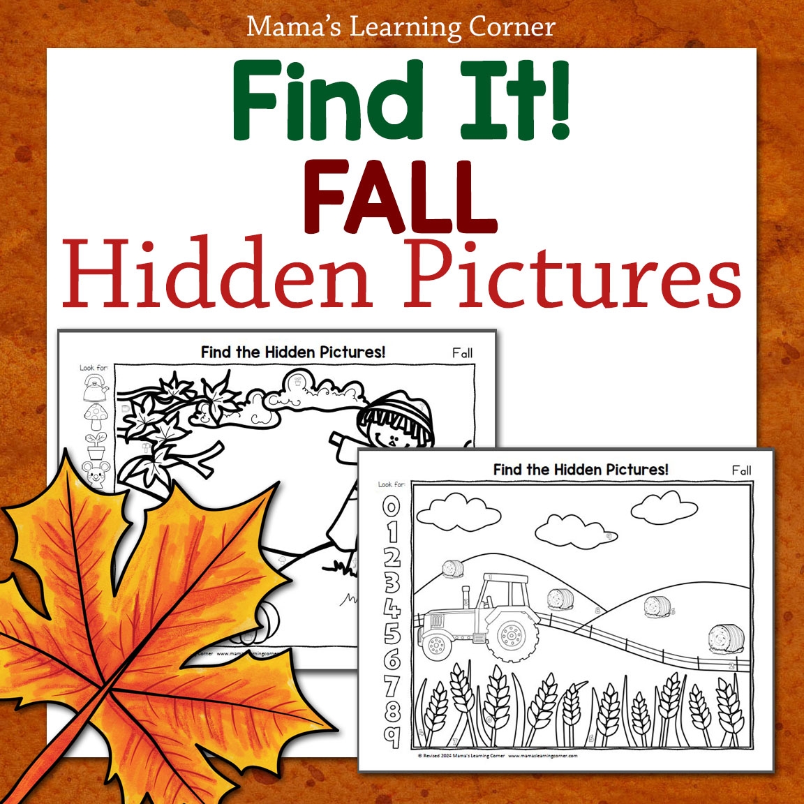 Fall Hidden Picture Worksheets Mamas Learning Corner Fall Hidden Picture Worksheets Mamas Learning Corner