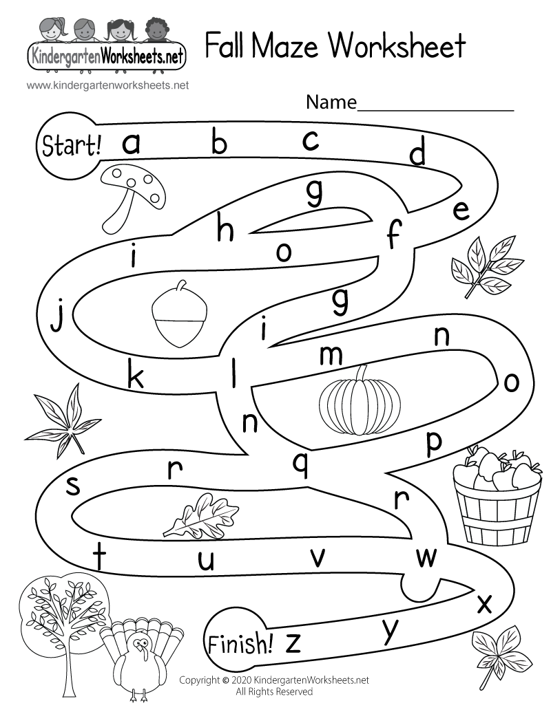 Fall Maze Worksheet Free Printable Digital U0026 PDF Fall Maze Worksheet Free Printable Digital U0026 PDF