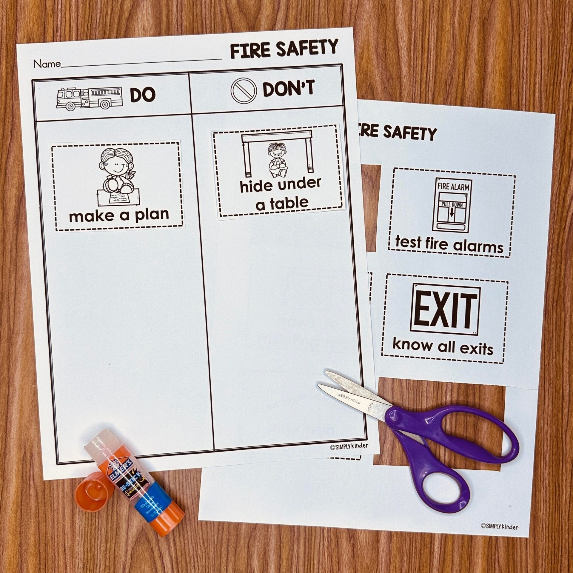 Fire Safety Free Printable Simply Kinder