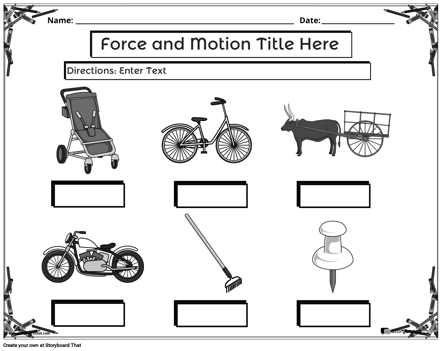 Force And Motion Worksheets Mass Dynamics For Kids