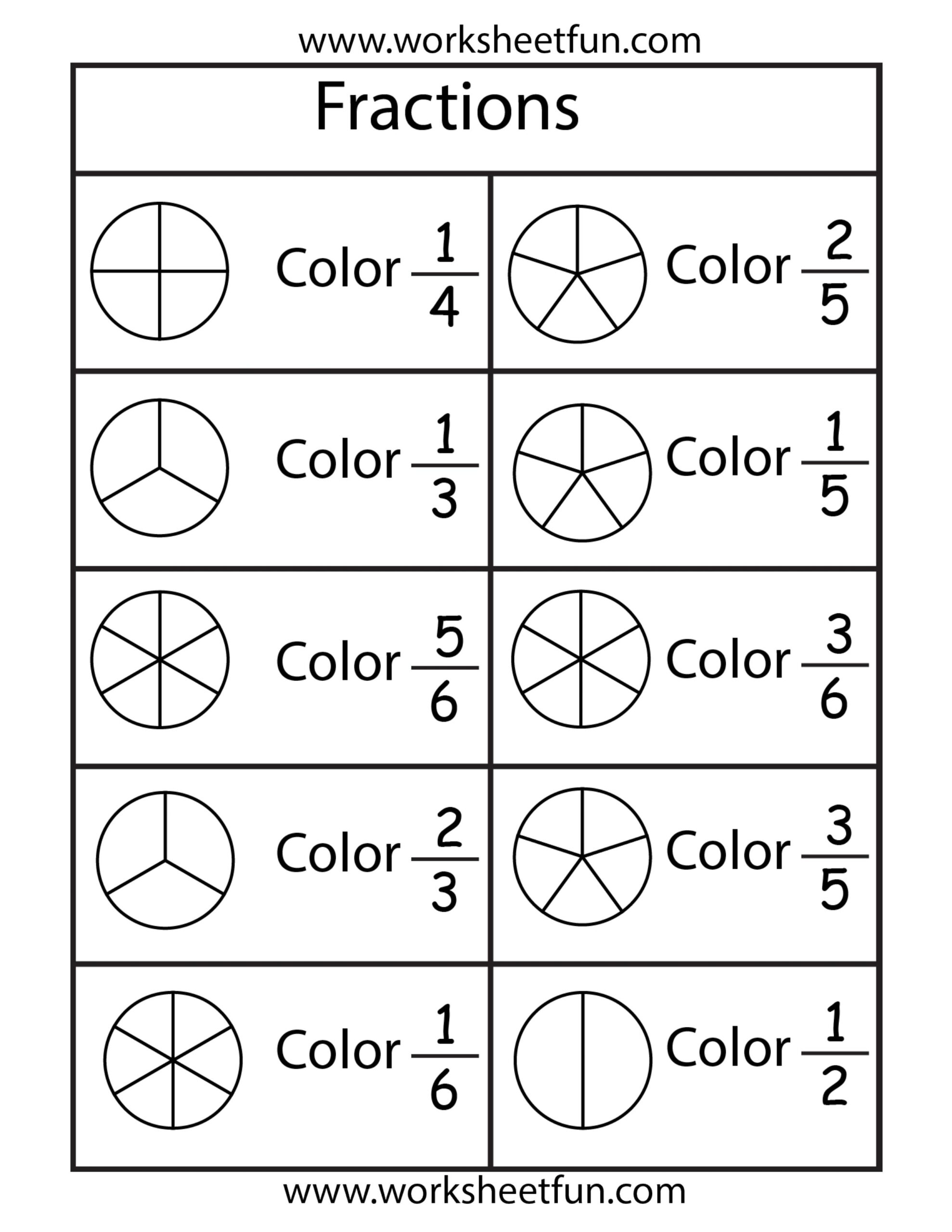 Fractions worksheet 2 Our Homework Help Worksheets Library