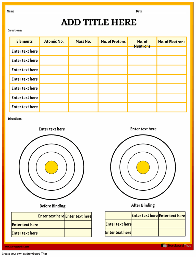 Free Atoms And Molecules Worksheets Science Resources