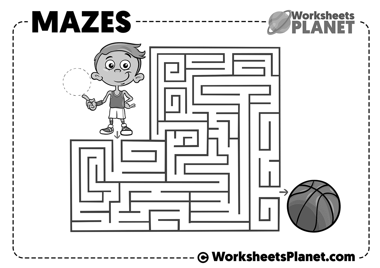 Free Printable Maze Worksheets Kindergarten Free Printable Maze Worksheets Kindergarten