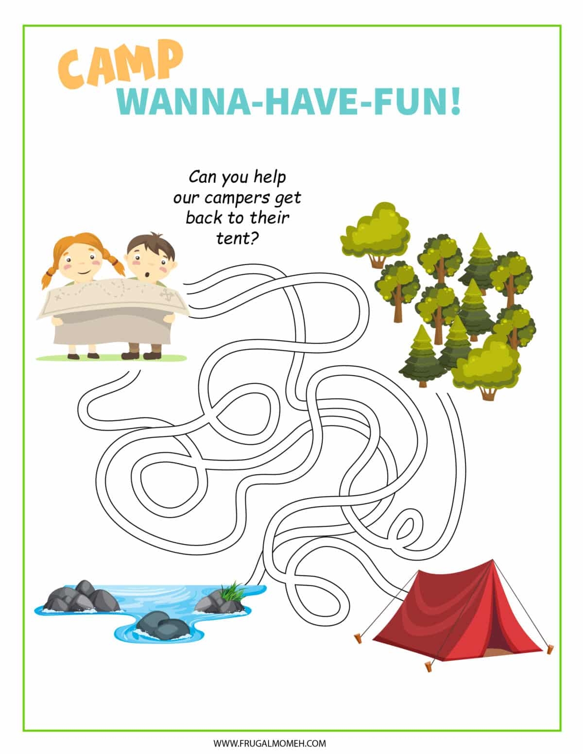 Free Printable Camping Worksheets For Preschool