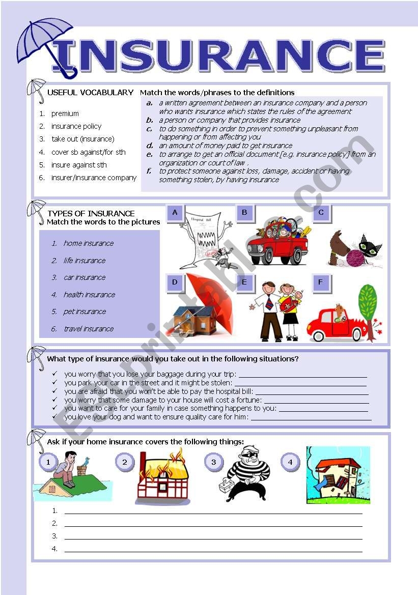 Free Insurance Worksheet Download Free Insurance Worksheet Png Images Free Worksheets On Clipart Library