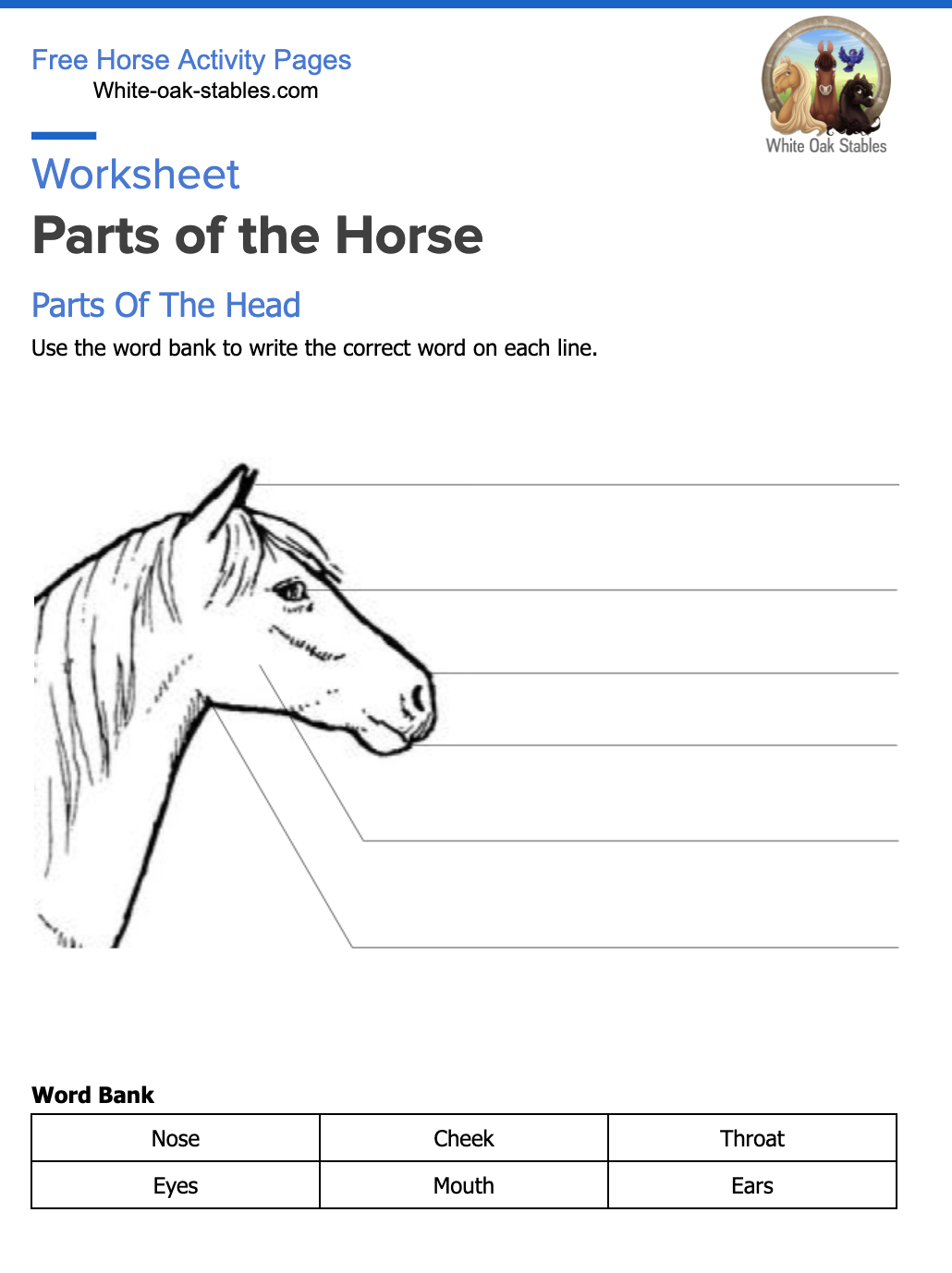 Free Learning About Horses Worksheet Download Free Learning About Horses Worksheet Png Images Free Worksheets On Clipart Library