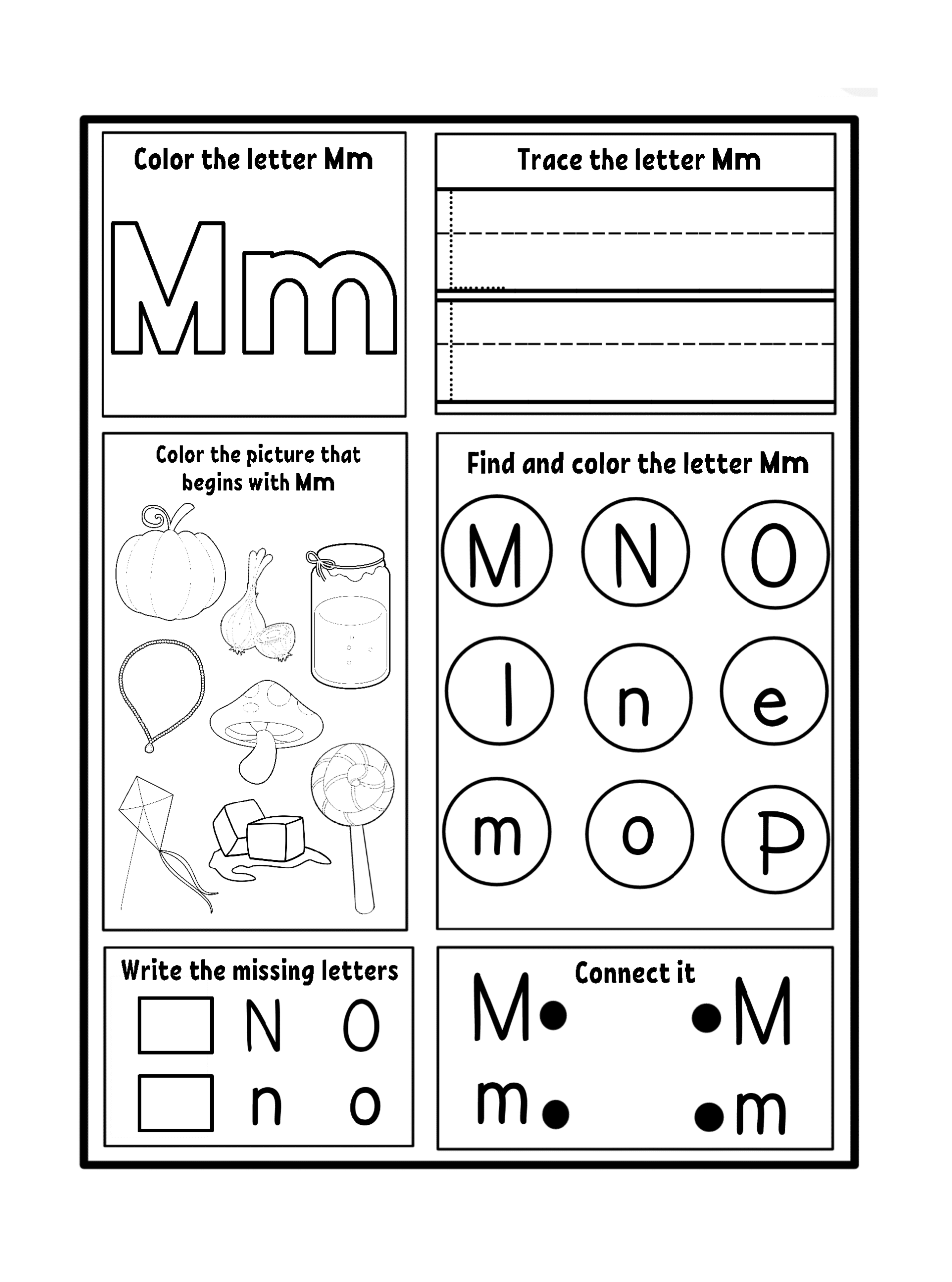 Free Printable Worksheets Letter M Free Printable Worksheets Letter M