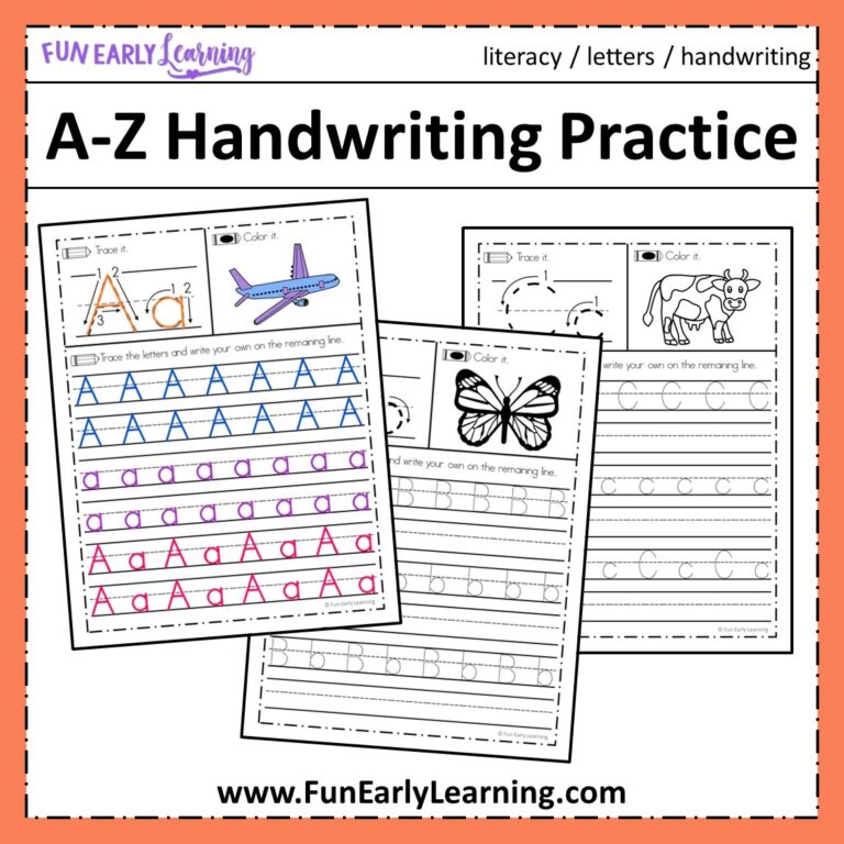 Free Letter Tracing Worksheets A Z Handwriting Practice Fun 