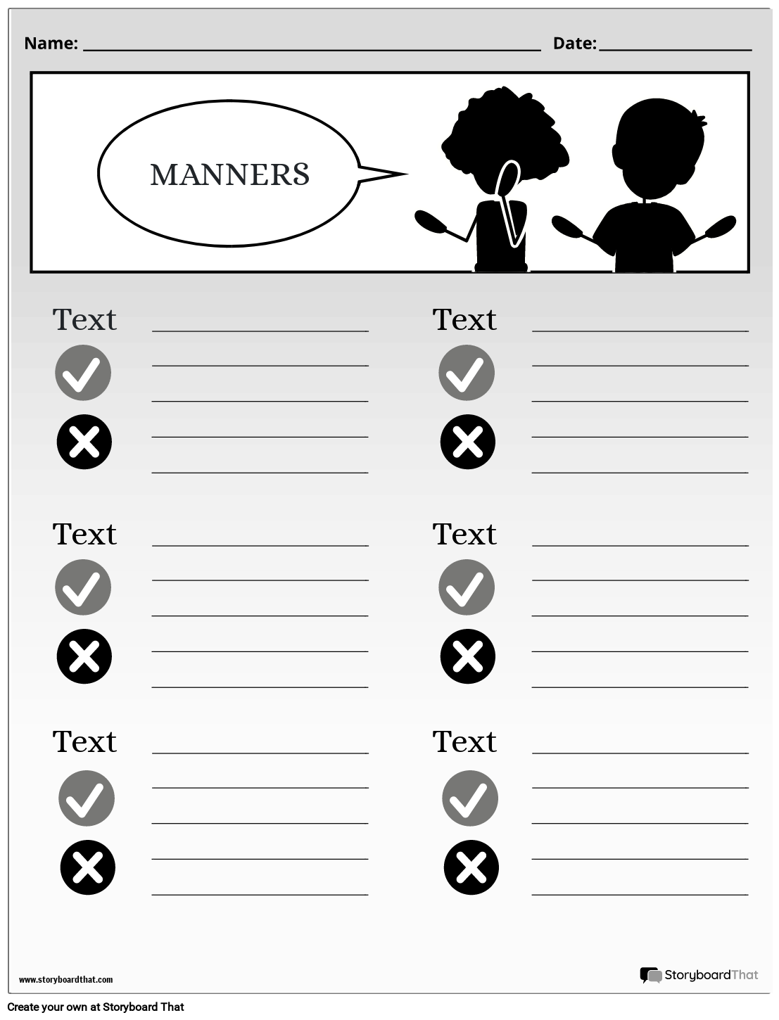Free Manners Worksheets Editable Templates U0026 Examples Free Manners Worksheets Editable Templates U0026 Examples