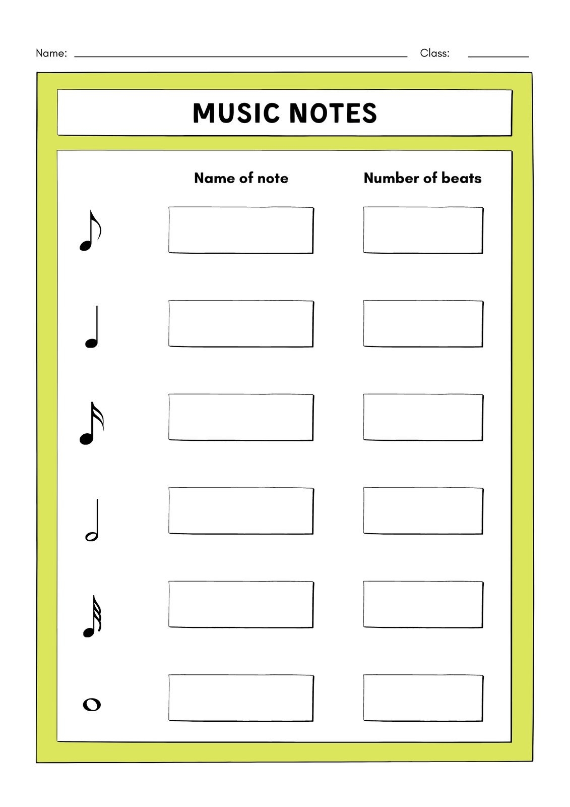 Free Music Worksheet Templates To Edit And Print Canva Free Music Worksheet Templates To Edit And Print Canva