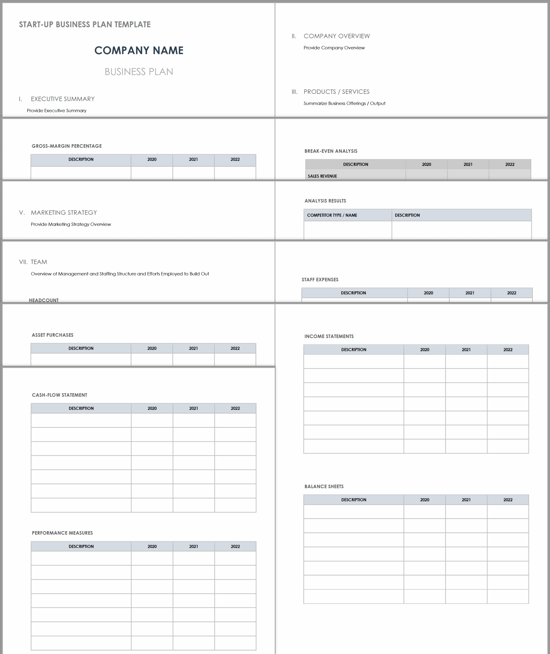 Free PDF Business Plan Templates Smartsheet Free PDF Business Plan Templates Smartsheet
