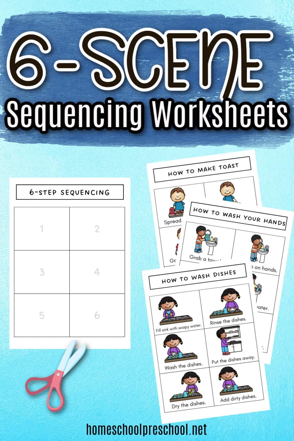 Free Printable 6 Scene Sequencing Cards Free Printable 6 Scene Sequencing Cards