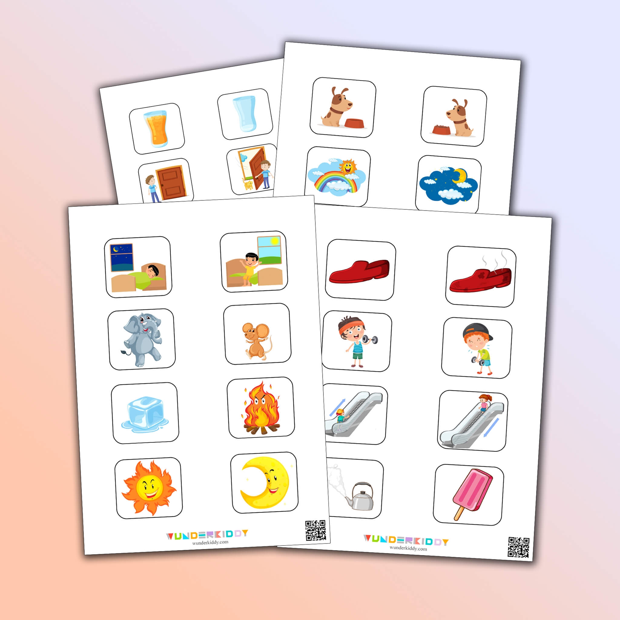 Free Printable Opposites Worksheets