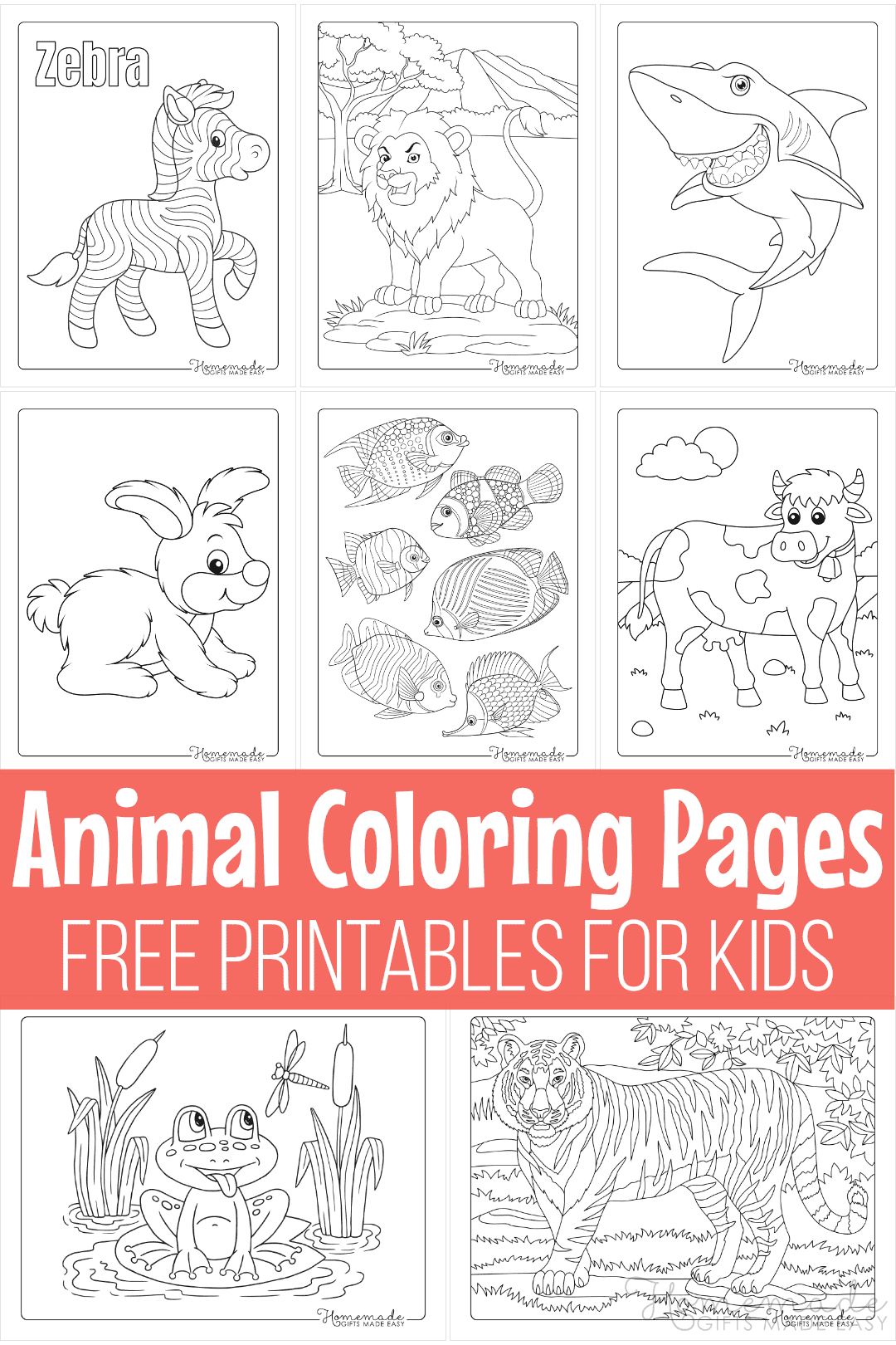 Free Printable Animal Coloring Worksheets Free Printable Animal Coloring Worksheets