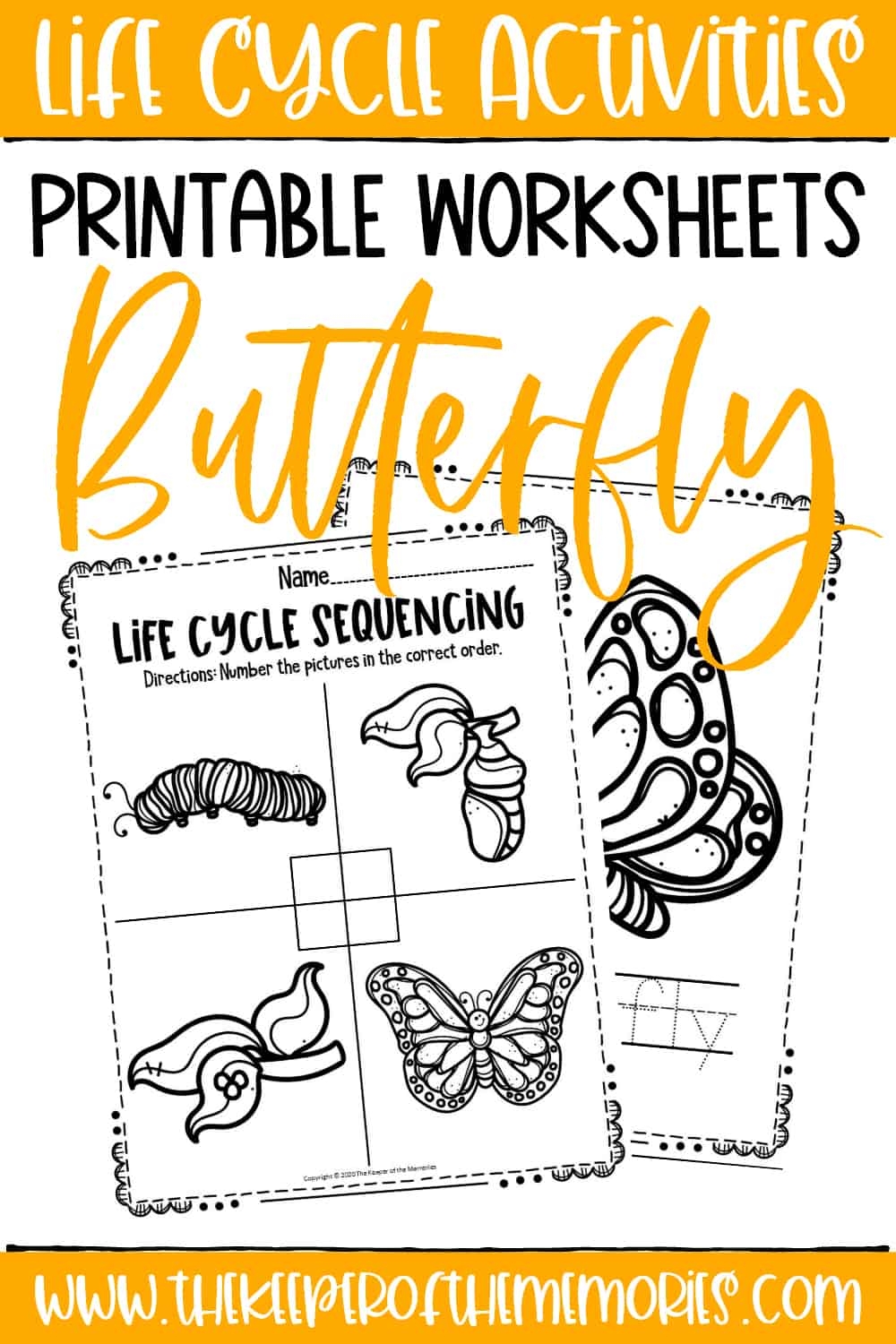 Free Printable Butterfly Life Cycle Worksheets The Keeper Of The Free Printable Butterfly Life Cycle Worksheets The Keeper Of The
