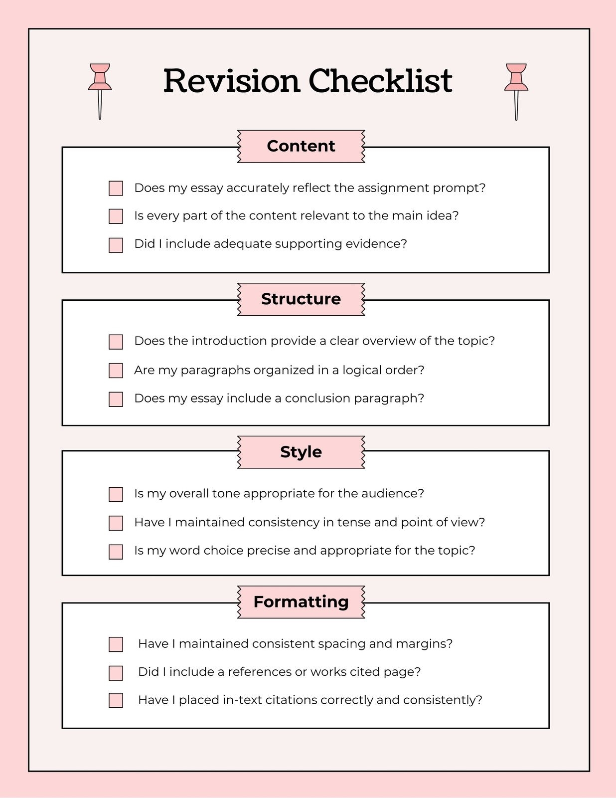 Free Printable High School English Worksheets
