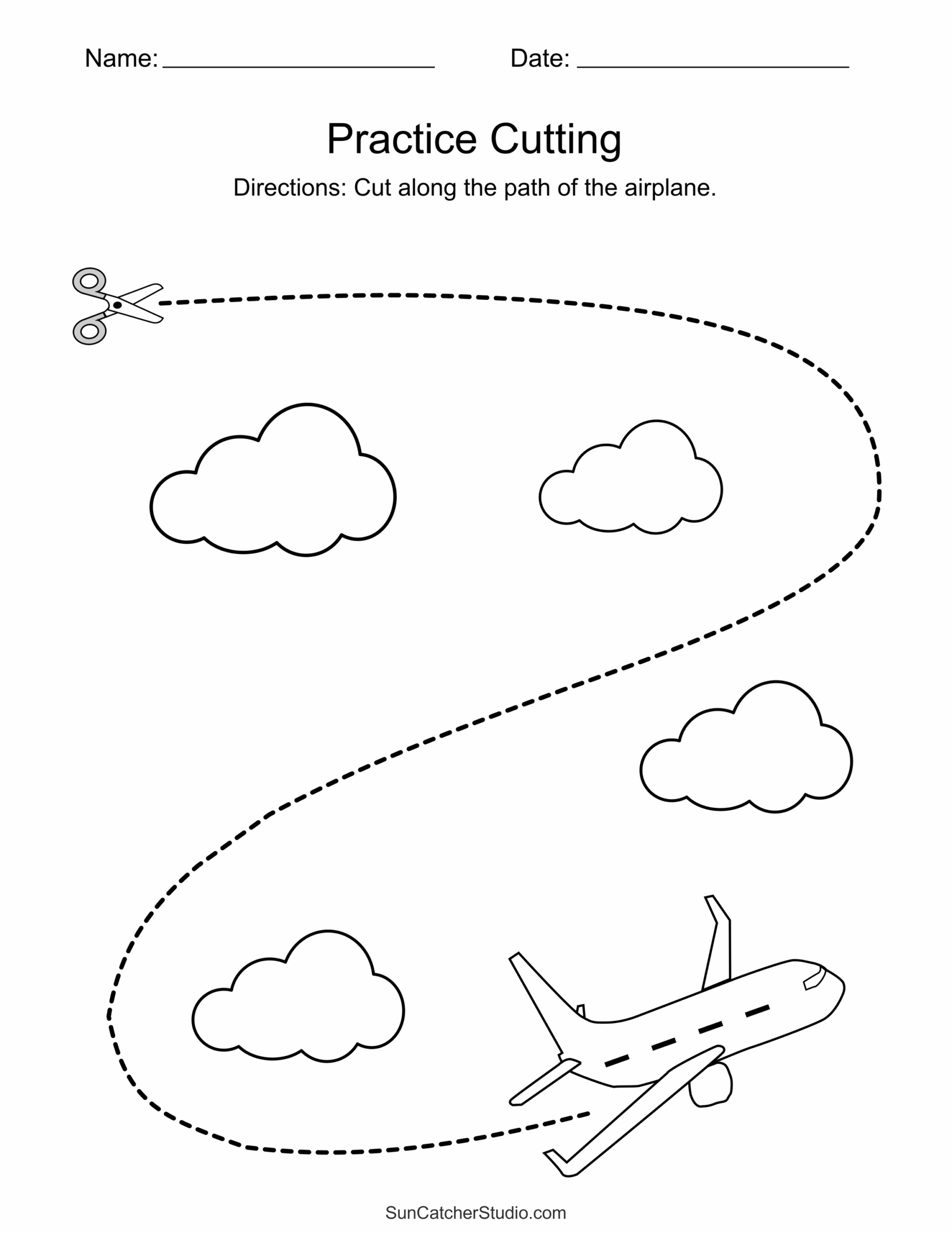 Free Printable Cutting Worksheets For Preschoolers Free  Free Printable Cutting Worksheets For Preschoolers Free
