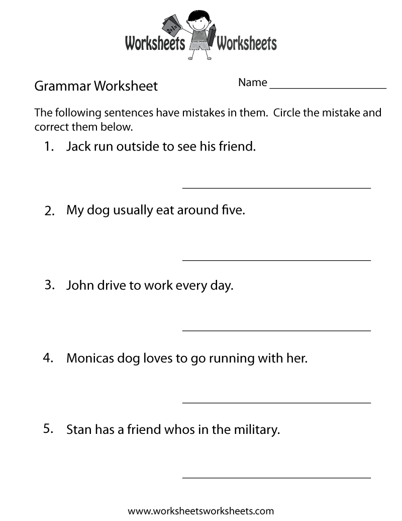 Free Printable Worksheets Highschool