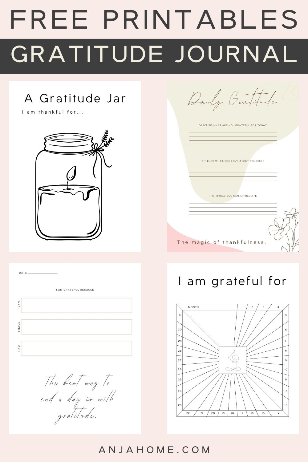 Free Printable Gratitude Journal Pdf With Prompts AnjaHome Free Printable Gratitude Journal Pdf With Prompts AnjaHome