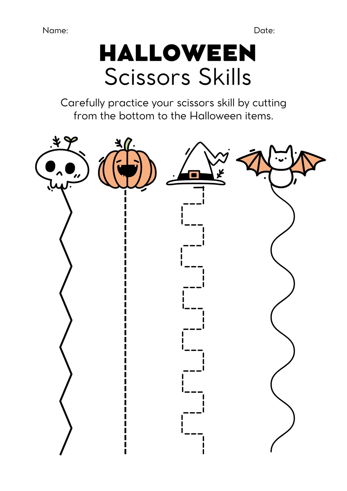 Free Printable Halloween Worksheet Templates To Edit Canva