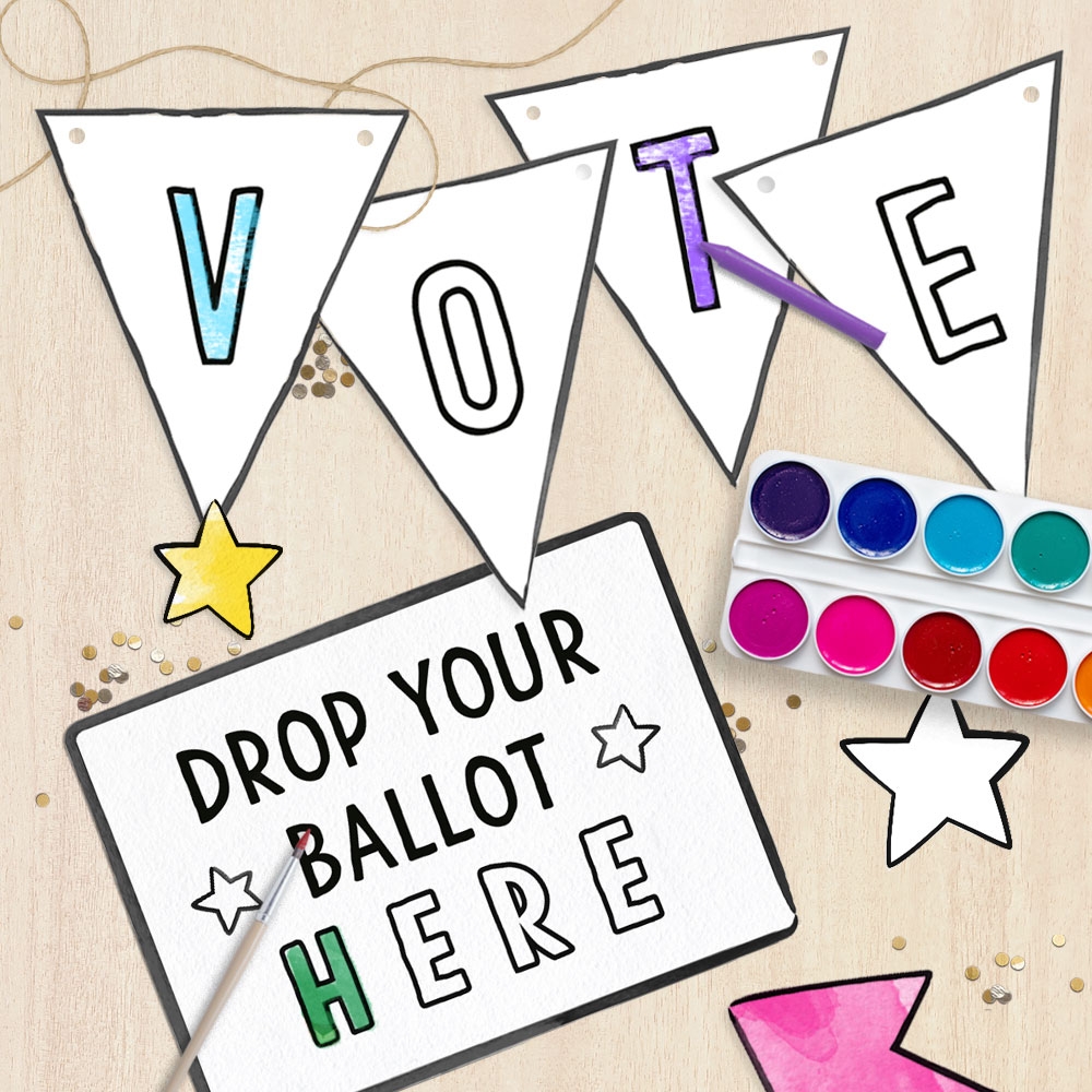 Free Printable Worksheet Vote Election