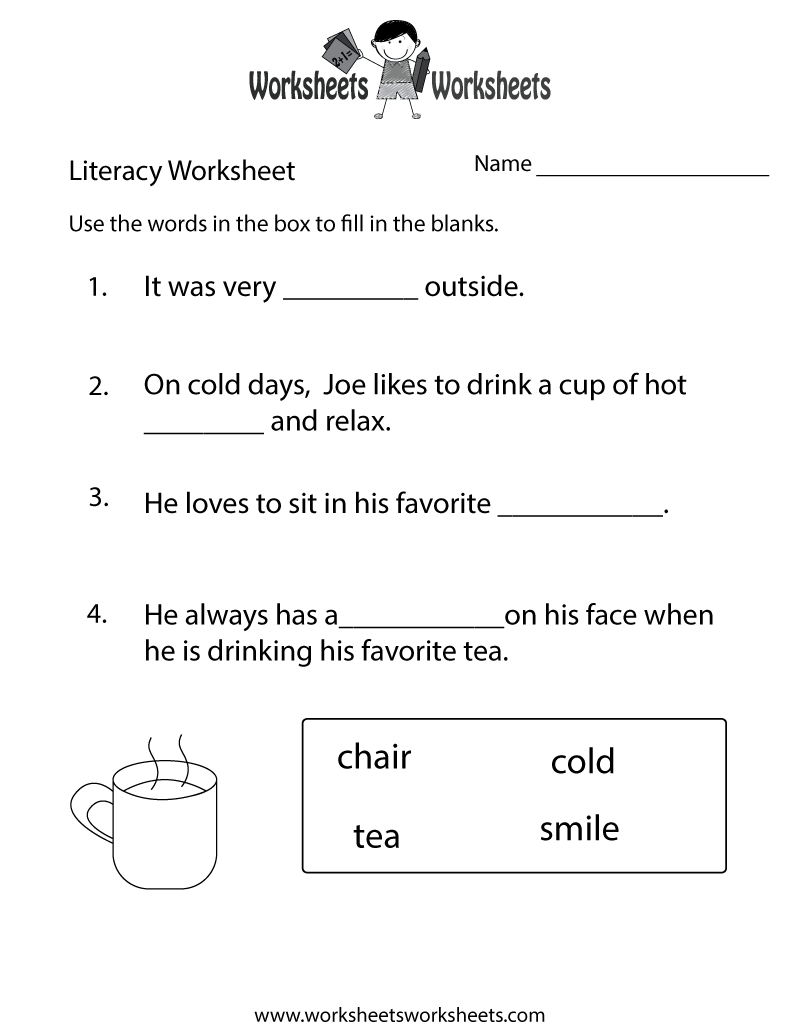 Free Printable Kindergarten Literacy Worksheet Worksheets Library Free Printable Kindergarten Literacy Worksheet Worksheets Library