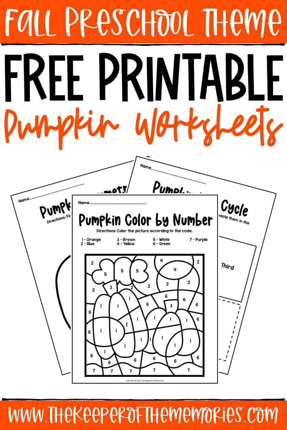 Free Printable Pumpkin Worksheets