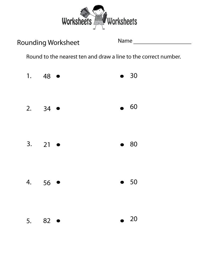 Rounding Math Worksheets Free Printable Rounding Math Worksheets Free Printable