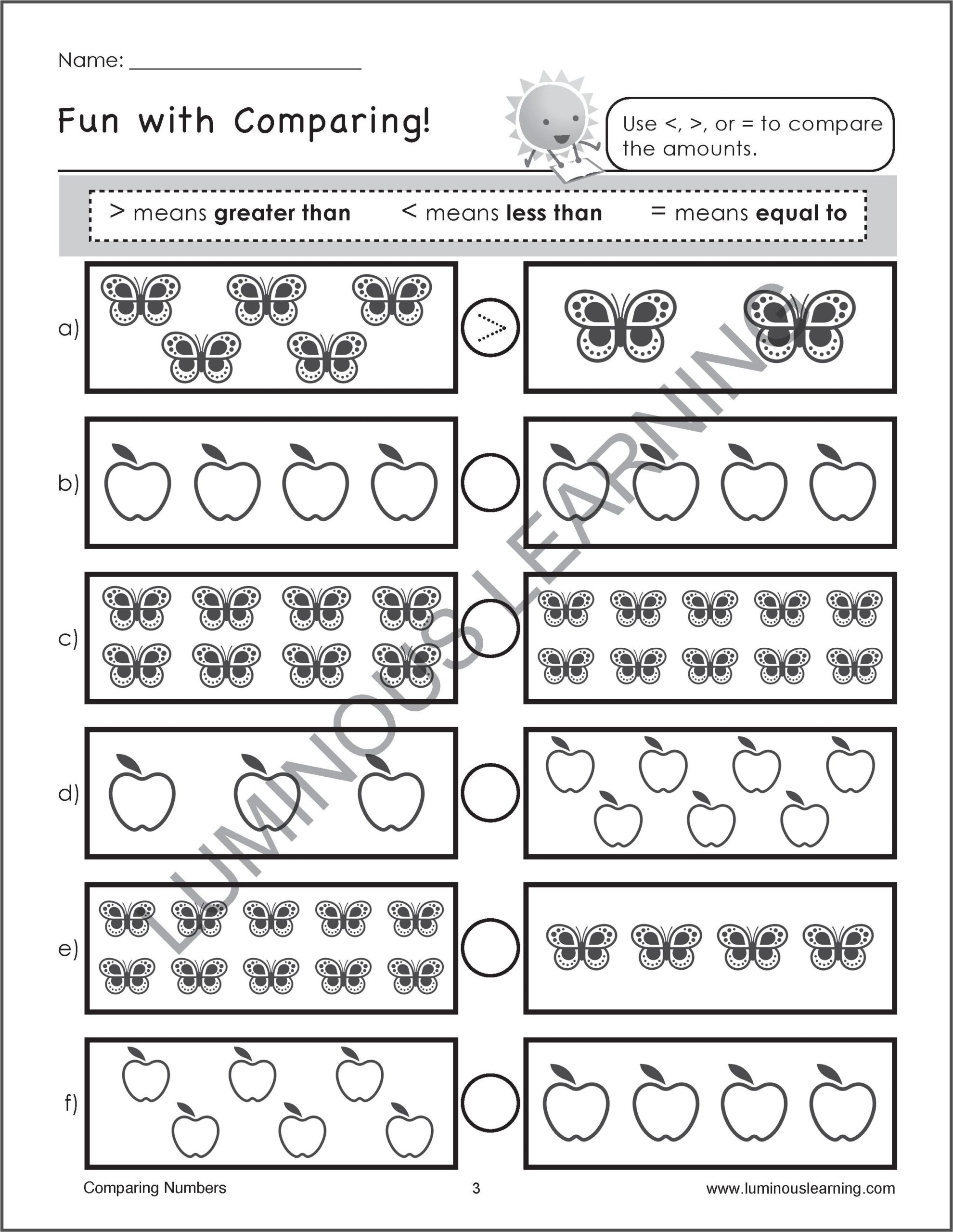 FREE Printable Spring Number Sense Activities For Kindergarten Worksheets Library