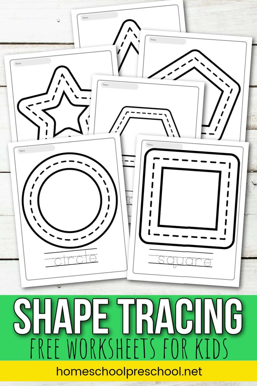Free Printable Tracing Shapes Worksheets Free Printable Tracing Shapes Worksheets