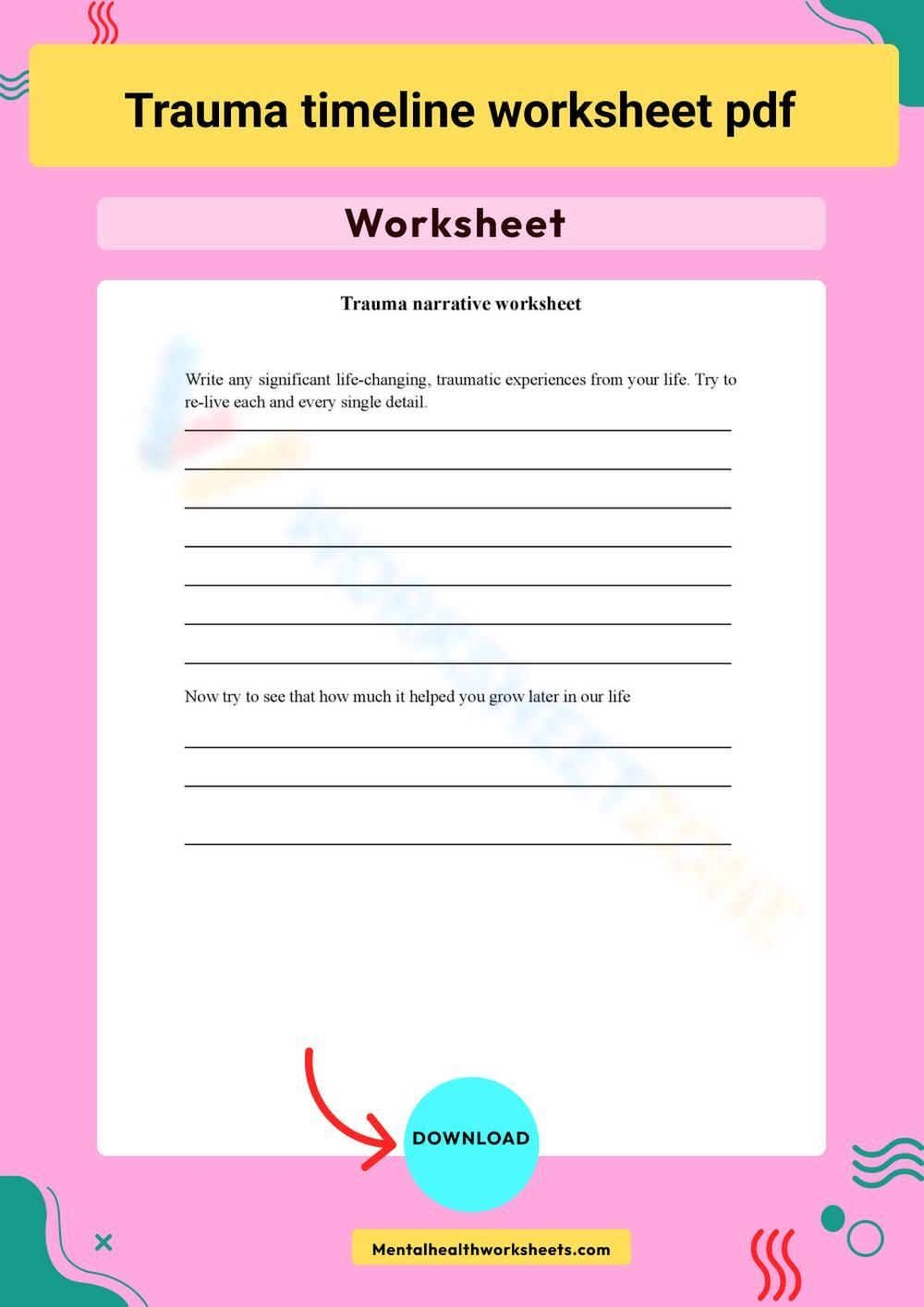 Free Printable Trauma Timeline Worksheets For Students Worksheets Library